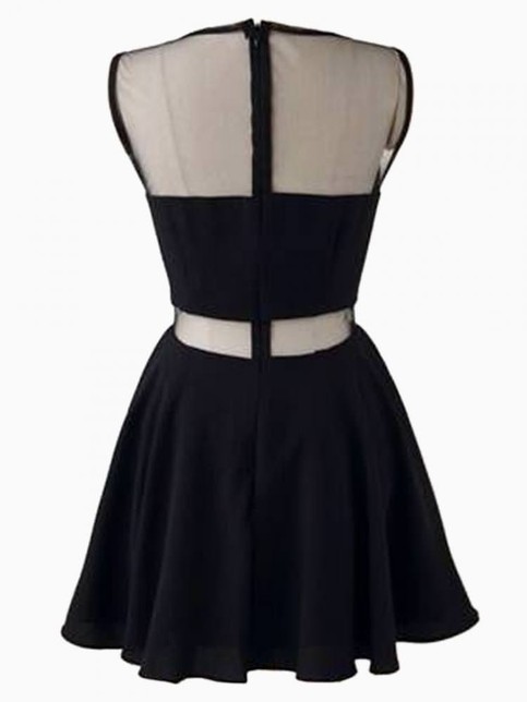 Dress With Rhinestone Neckline