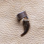 Real coyote claw on silver-plated brass ear cuff-1