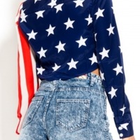 Flag Belly Button up  - Thumbnail 3