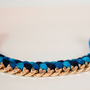 Woven Yarn & Chain Bracelet - Thumbnail 3