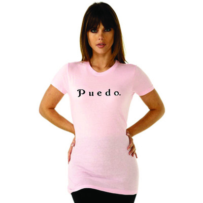 Women's siab apparel "puedo." logo shirt