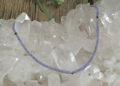 Tanzanite Rondelle Necklace