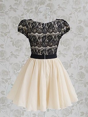 Black lace dress patchwork diamond neck