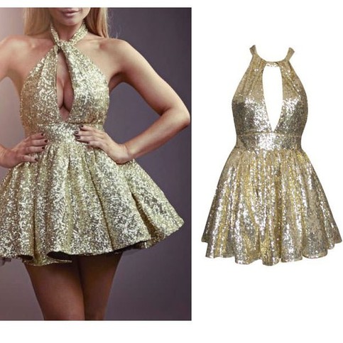Gold sequin Desperate Scousewives party dress