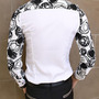 New Fashion Slim Long Sleeves Causal Shirts 907ASJ-CS30-58-White-2