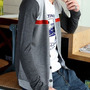 New Fashion Korean Style Round Neck Men Sweater 907ASJ-KS05-48-Red-2