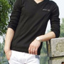 New Fashion Slim Long Sleeves Causal Shirts 907ASJ-T01-33-Black-1