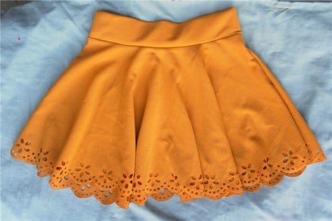 High waist large swing sun umbrella skirt