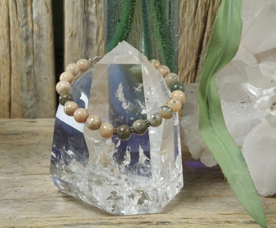 African Opal and African Turquoise (Jasper) Bracelet