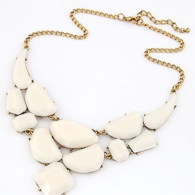 Off-white geo chunky necklace