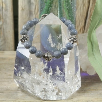 Blue dyed sponge coral bracelet - Thumbnail 3