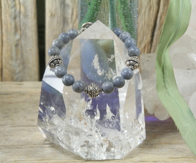Blue Dyed Sponge Coral Bracelet