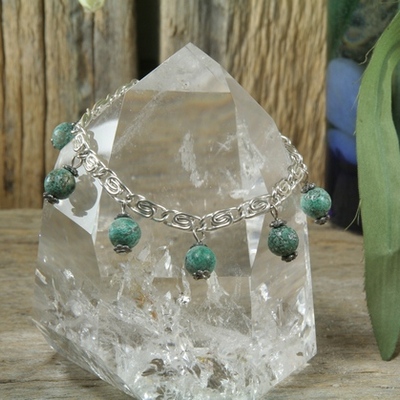 Chrysocolla bracelet - Thumbnail 2