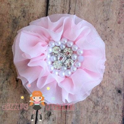 Assorted hair flowers/pink/yellow/black/white/yellow/red pearl rhinestone centers/perfect photo prop/newborns/kids