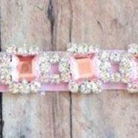 Pink Princess Rhinestone Center Headband/Perfect Photo Prop/Newborns/Kids - Thumbnail 2