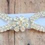 White Rhinestone Center Headband/Perfect Photo Prop/Newborns/Kids-3