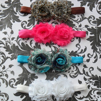 Shabby Flower Headbands - Thumbnail 1