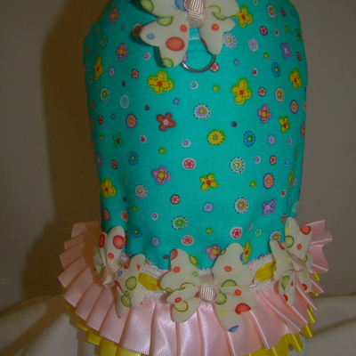 Cotton candy dog harness