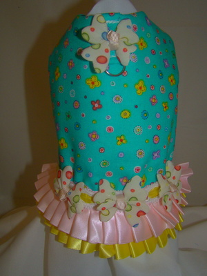 Cotton candy dog harness