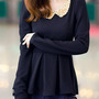 Fashion Round Neck Full Sleeves Shirt FLA1095-6001-32-Black-1