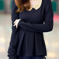 Fashion Round Neck Full Sleeves Shirt FLA1095-6001-32-Red - Thumbnail 4