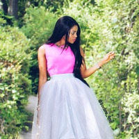 Grey On Tulle Skirt - Thumbnail 3