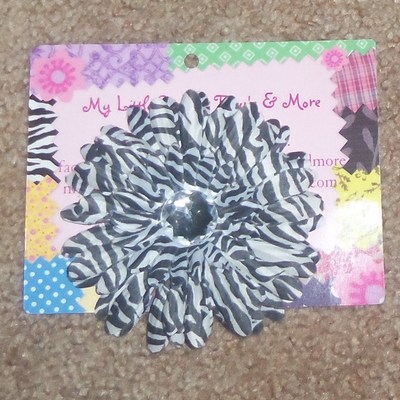 4" flower hair clips