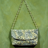  Clutch Bag - Convertible Jewelry Pearl Necklace Straps  - Thumbnail 1