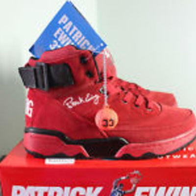 33 hi patrick ewings red suede