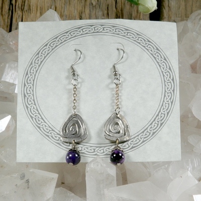 Sugilite earrings