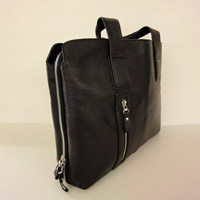 Nero Zip Around Leather Bag - Thumbnail 1