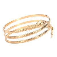 Vintage Snake Wrap Bangle Bracelet  - Thumbnail 1