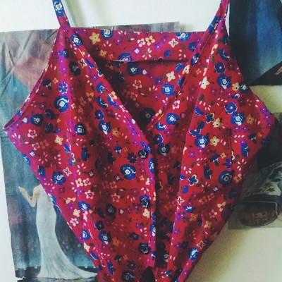 Floral summer crop top