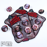 B-movie Monster Madness 4 Button set - Thumbnail 3