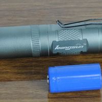 Mini Rechargeable 3-Mode 160 Lumen CREE Q3 LED Flashlight Portable Waterproof Camping Climbing Fishing Hiking Outdoor LED Torch 9020 - Thumbnail 1