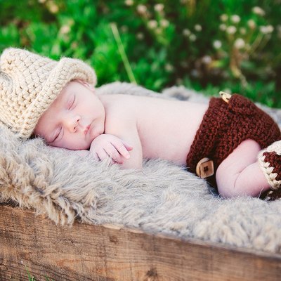 Cowboy hat and diaper cover set