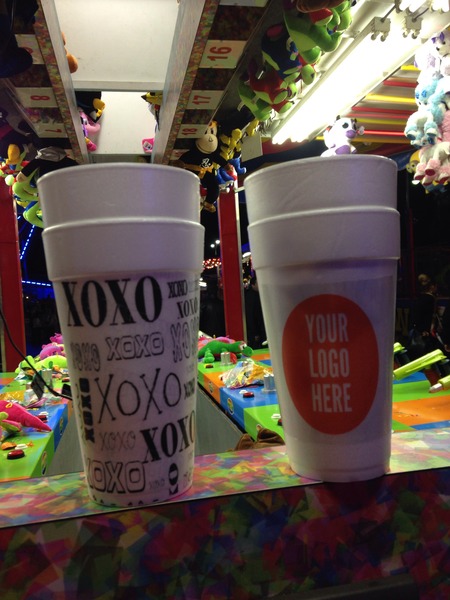 100 CUSTOM 20oz FOAM CUPS