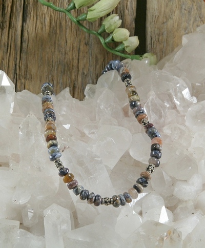 Pietersite Rondelle Necklace