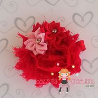 Strawberry Pink Pearl Chunky Necklace/Hair Clip/Perfect Photo Props for Girls - Thumbnail 3