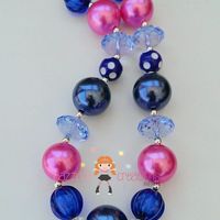 Berries/Pink/Blue/Pearl Chunky Necklace/Perfect Photo Props/Bubblegum Beads/Girls Jewelry for Girls - Thumbnail 3