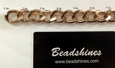 Rose Gold Chunky chain. (1yd)