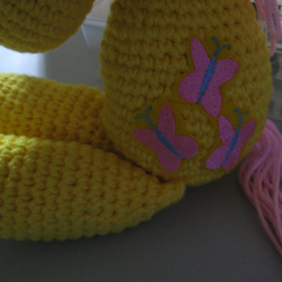 Fluttershy large ragdoll smartypants-style amigurumi plush