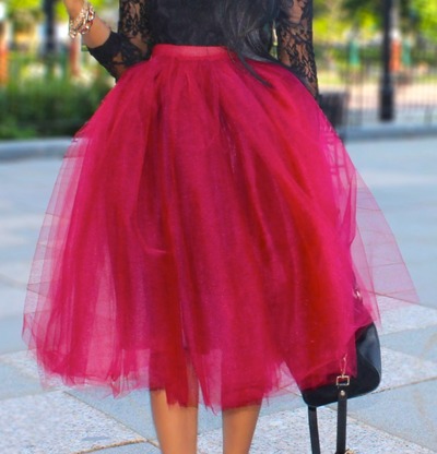 Wine Please!! Tulle Skirt
