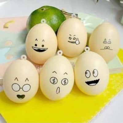 Emoticon egg squishy cell phone charms - Thumbnail 4