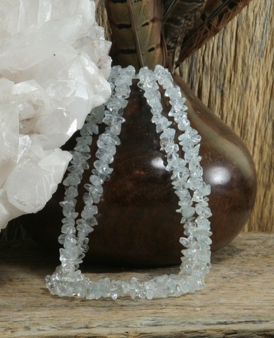 Aquamarine chip Necklace