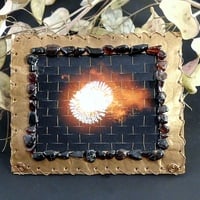 Woven Copper Photo - Red Firework with Garnet - Thumbnail 3
