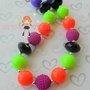 Neon Green/Purple/Orange/Halloween Chunky Necklace/Perfect Photo Props/Costumes-1
