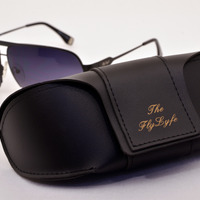 Aviator Sunglasses- Black - Thumbnail 3