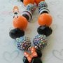 Minnie/Purple/Orange/Halloween Inspired Chunky Necklace/Perfect Photo Props/Costumes-2
