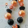 Minnie/Black/Orange/Halloween Inspired Chunky Necklace/Perfect Photo Props/Costumes-1